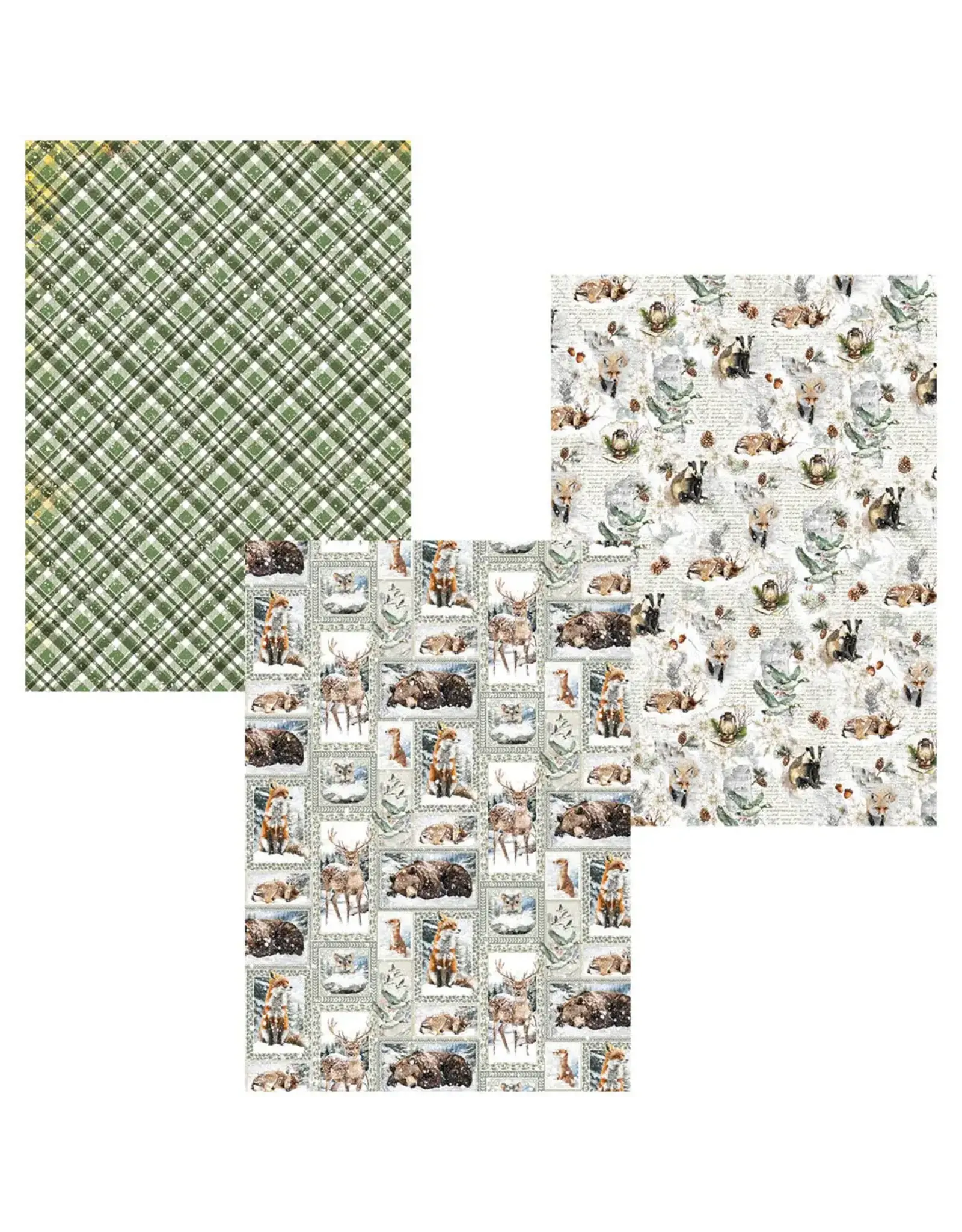 CIAO BELLA CIAO BELLA FOREST TALES A4 DELUXE SILVER & VELLUM MIXED PAPER PACK 6 SHEETS