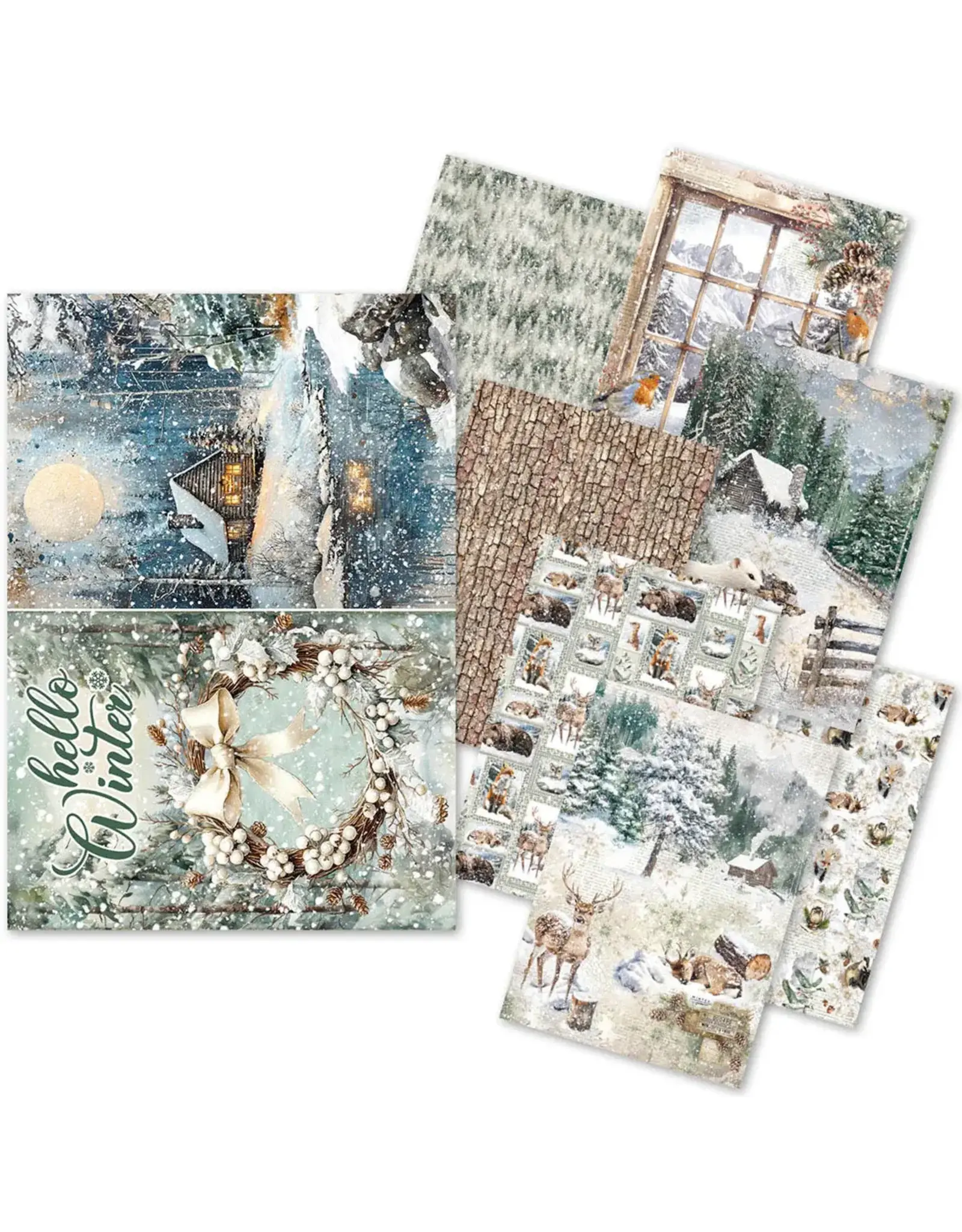 CIAO BELLA CIAO BELLA FOREST TALES A5 RICE PAPER 8 SHEETS