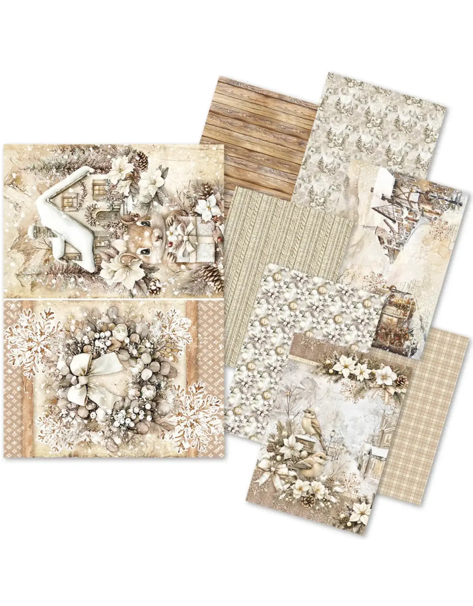 CIAO BELLA CIAO BELLA WINTER SEASON A5 RICE PAPER 8 SHEETS