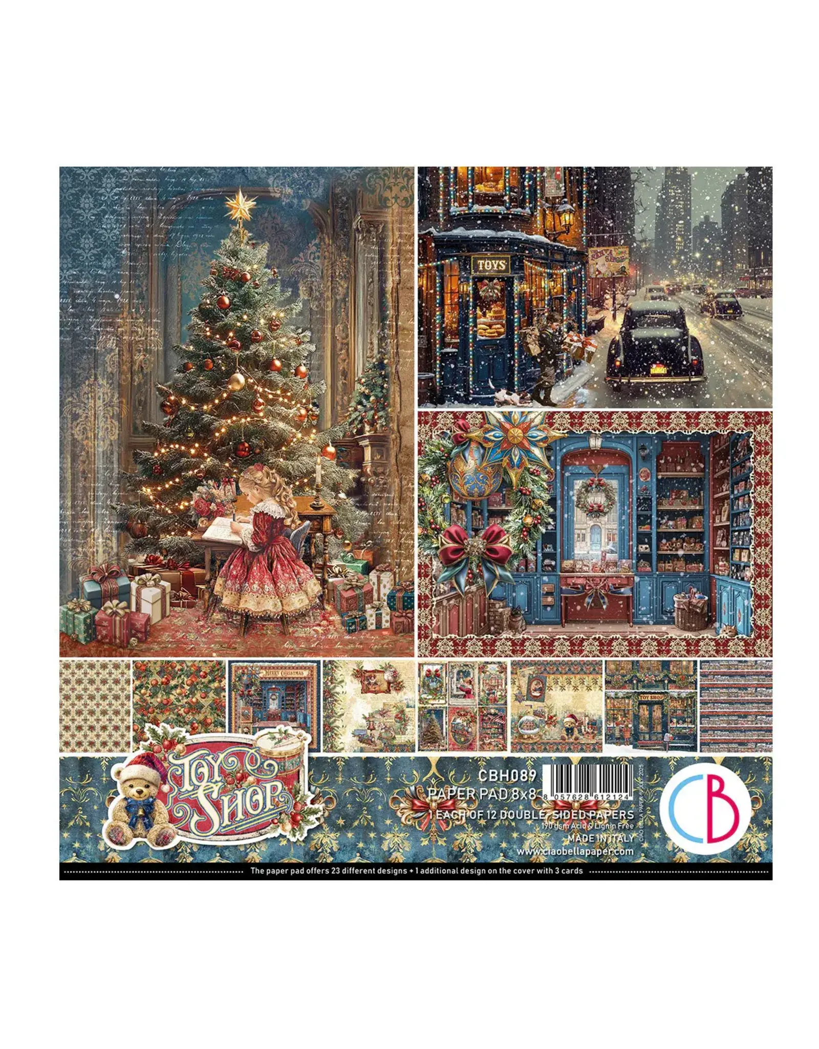 CIAO BELLA CIAO BELLA TOY SHOP 8x8 PAPER PAD 12 SHEETS