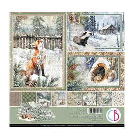 CIAO BELLA CIAO BELLA FOREST TALES 8x8 PAPER PAD 12 SHEETS
