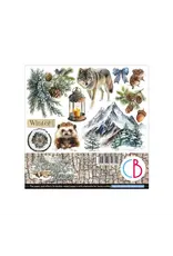 CIAO BELLA CIAO BELLA FOREST TALES 6x6 FUSSY CUT PAPER PAD 24 SHEETS