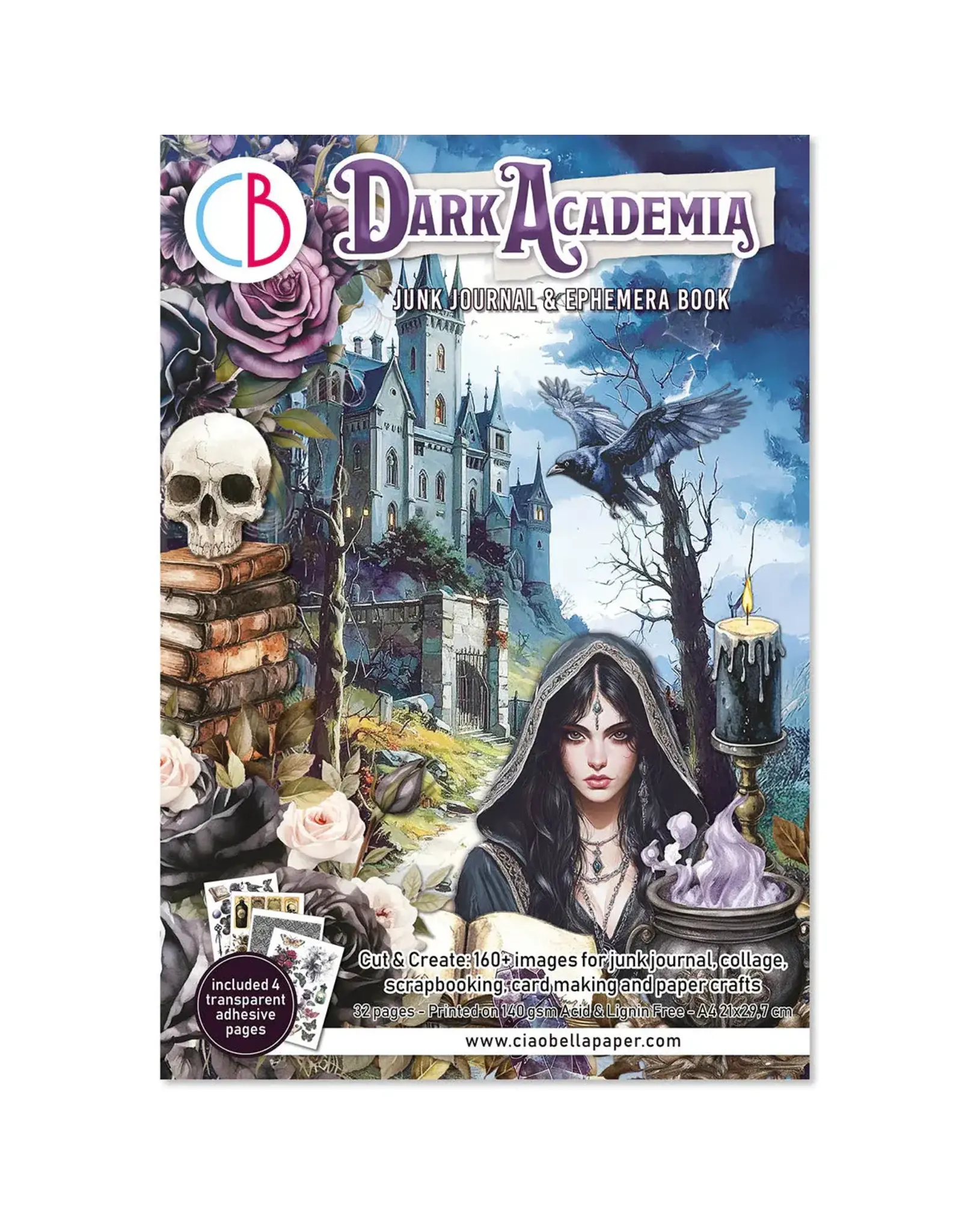 CIAO BELLA CIAO BELLA DARK ACADEMIA JUNK JOURNAL & EPHEMERA 32/PK
