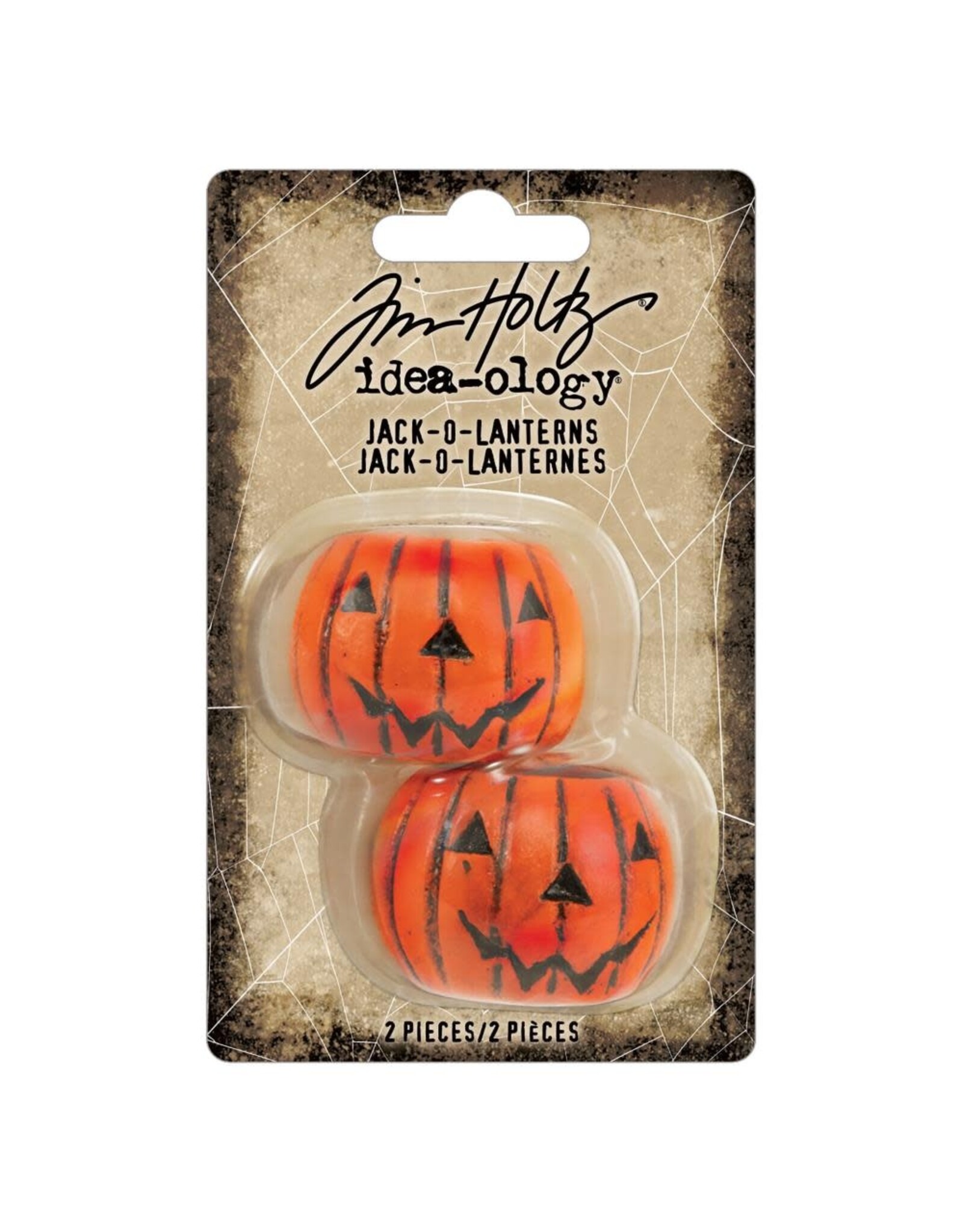 ADVANTUS TIM HOLTZ IDEA-OLOGY RESIN JACK-O-LANTERNS 2/PK