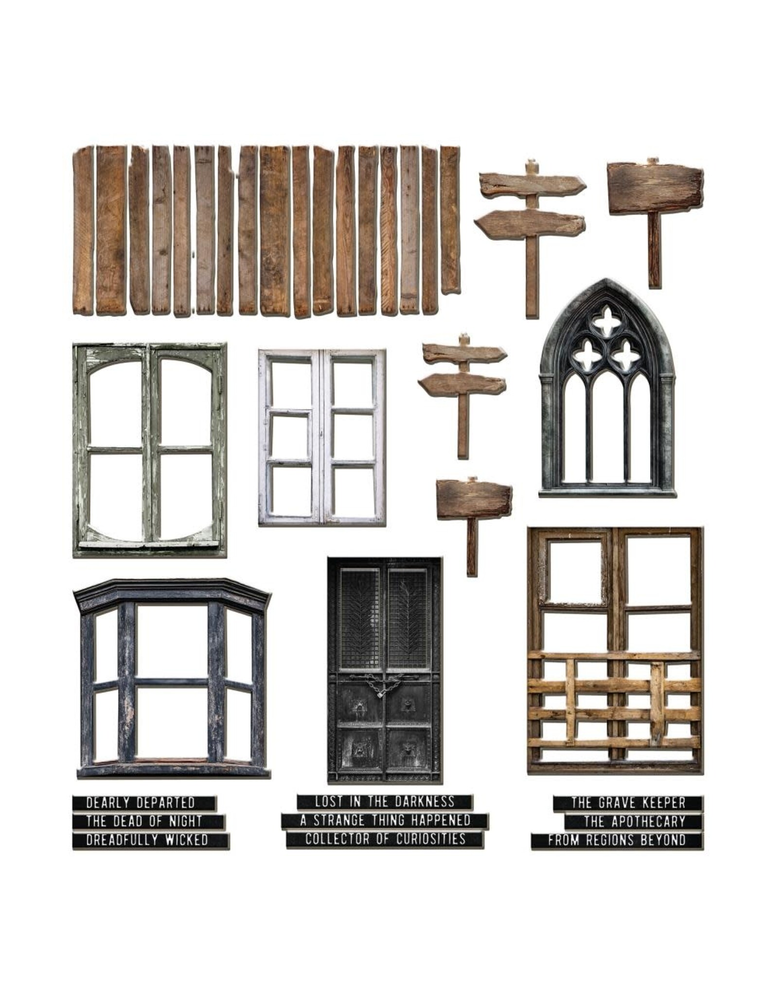 ADVANTUS TIM HOLTZ IDEA-OLOGY HALLOWEEN BASEBOARDS FRAMES 36/PK
