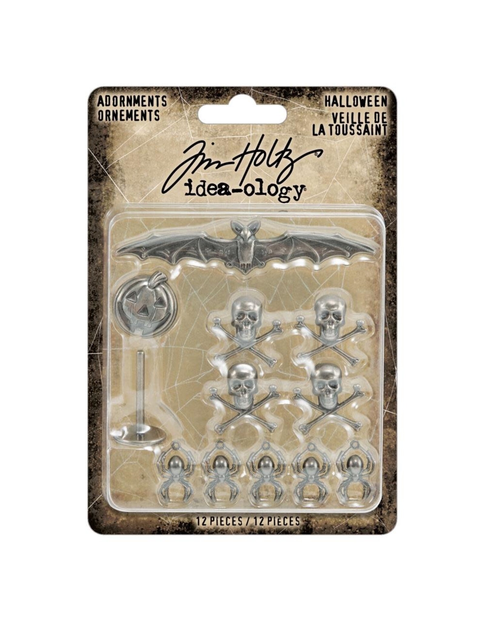 ADVANTUS TIM HOLTZ IDEA-OLOGY HALLOWEEN METAL ADORNMENTS 12/PK