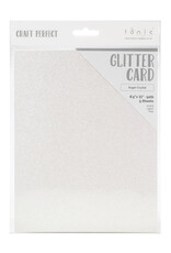 TONIC TONIC STUDIOS GLITTER CARD SUGAR CRYSTAL 8.5X11 5PK