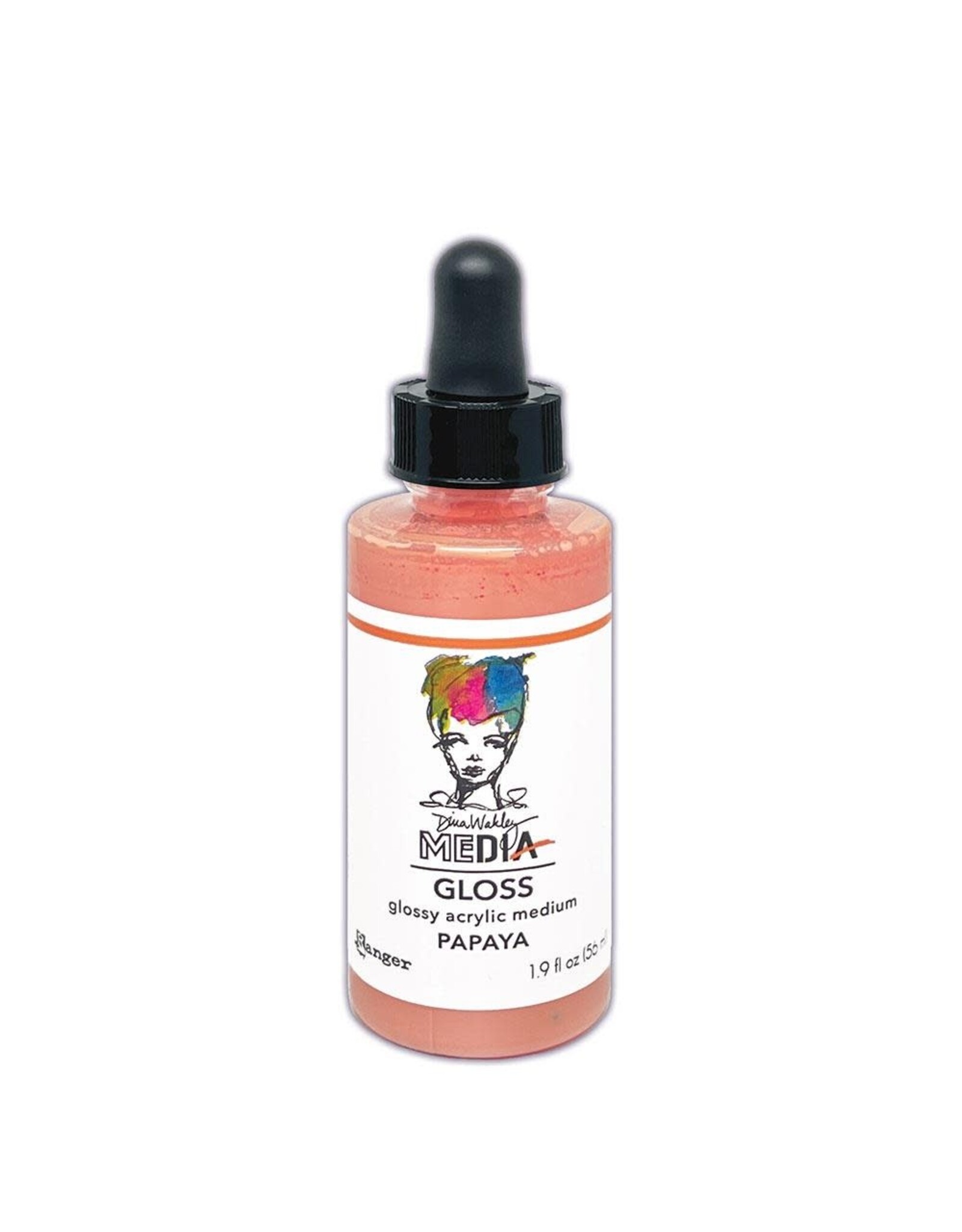 RANGER DINA WAKLEY 2oz PAPAYA GLOSS SPRAY DROPPER