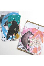RANGER RANGER DINA WAKLEY MEDIA SCRIBBLY RAVENS CLING STAMP SET