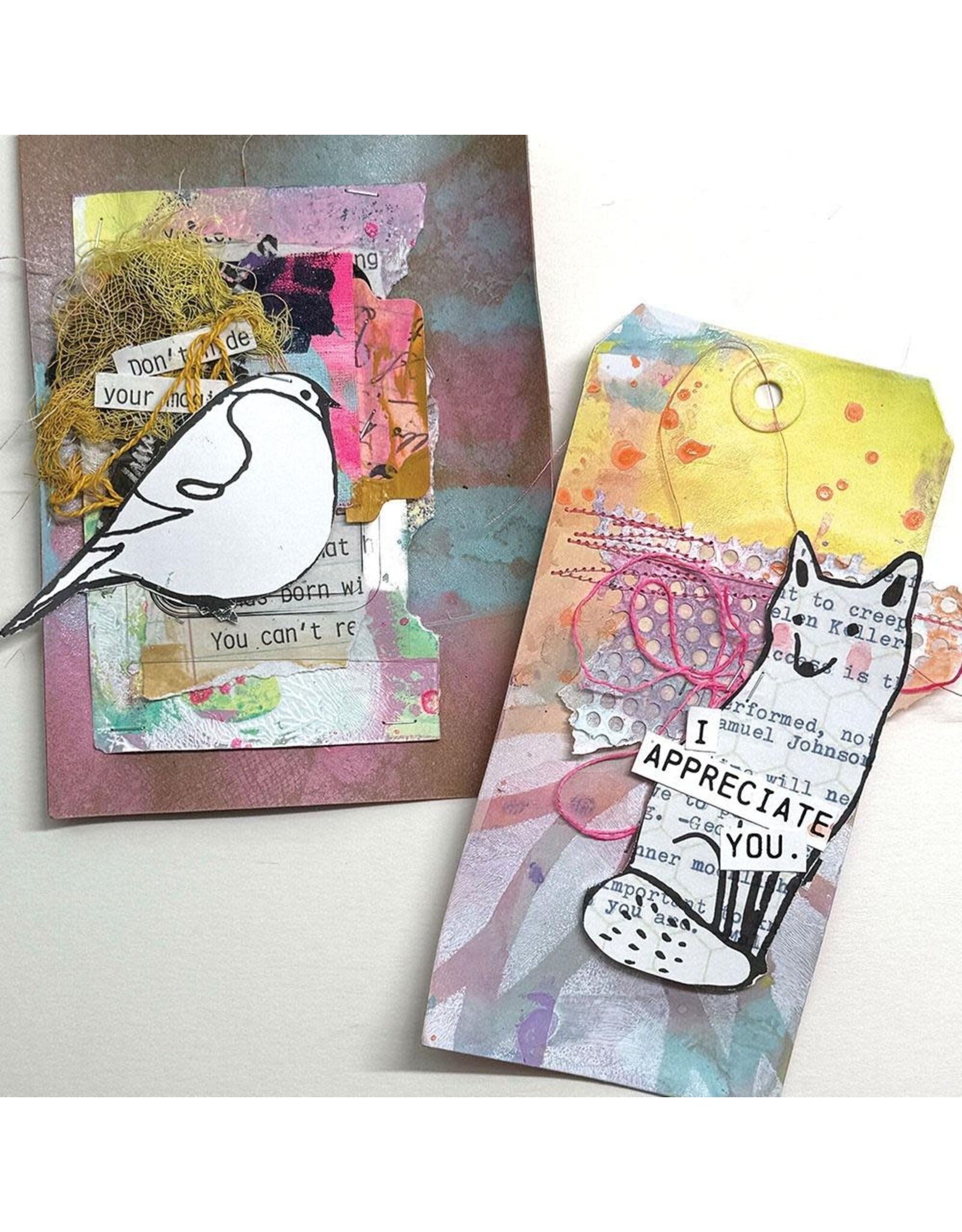 RANGER RANGER DINA WAKLEY MEDIA WOODLAND CLING STAMP SET