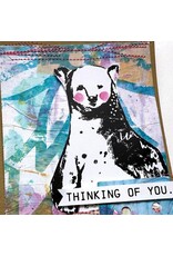 RANGER RANGER DINA WAKLEY MEDIA STENCIL FLOWING PETALS 9"X6"