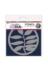RANGER RANGER DINA WAKLEY MEDIA 5.5"X5.5" A FROND COASTER STENCIL