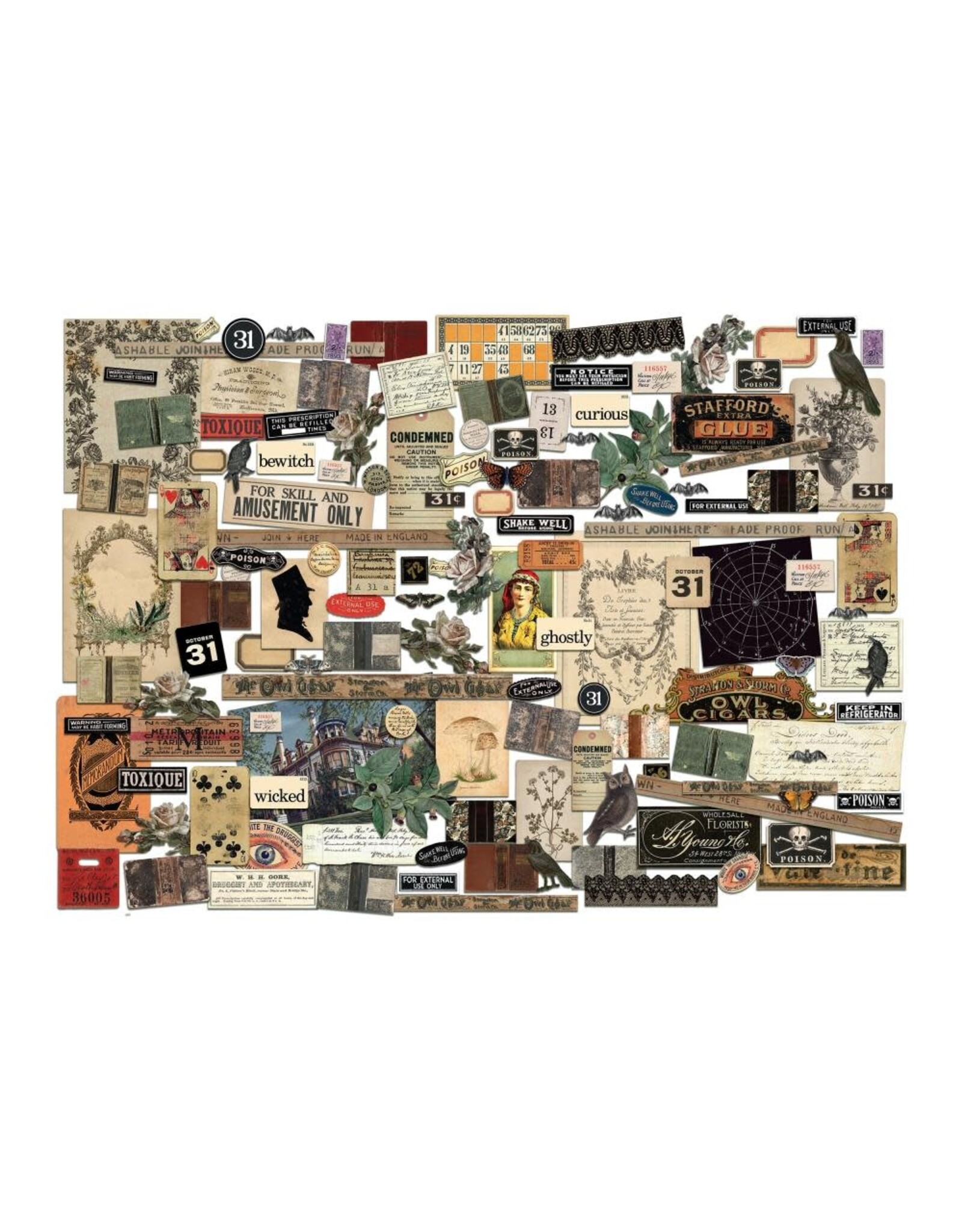 ADVANTUS TIM HOLTZ IDEA-OLOGY HALLOWEEN 2025 EPHEMERA PACK 137/PK