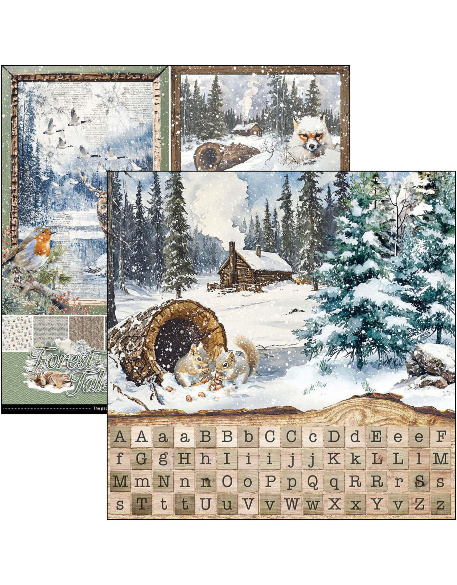 CIAO BELLA CIAO BELLA FOREST TALES 12x12 PATTERNS PAD 8 SHEETS