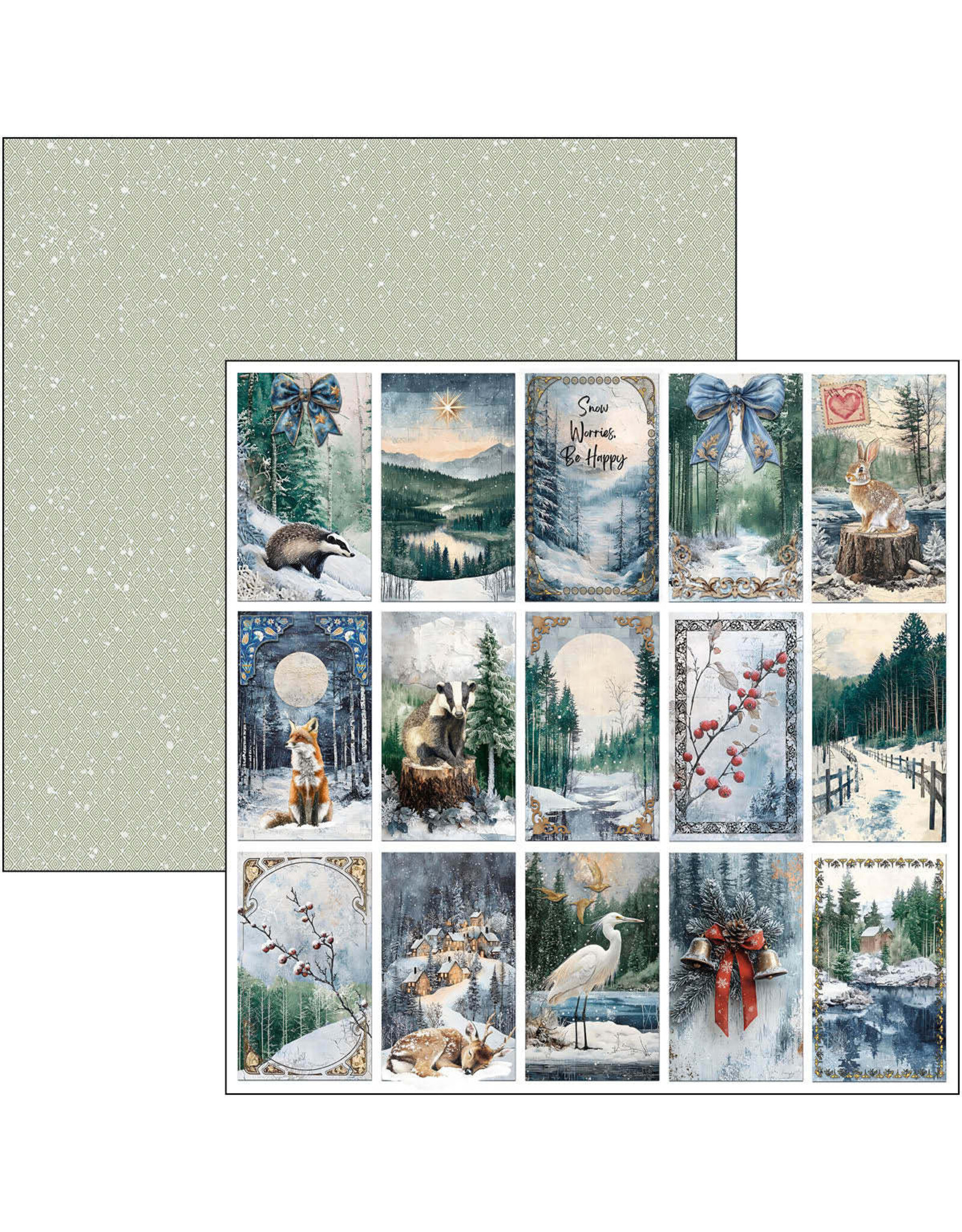 CIAO BELLA CIAO BELLA FOREST TALES 12x12 PATTERNS PAD 8 SHEETS