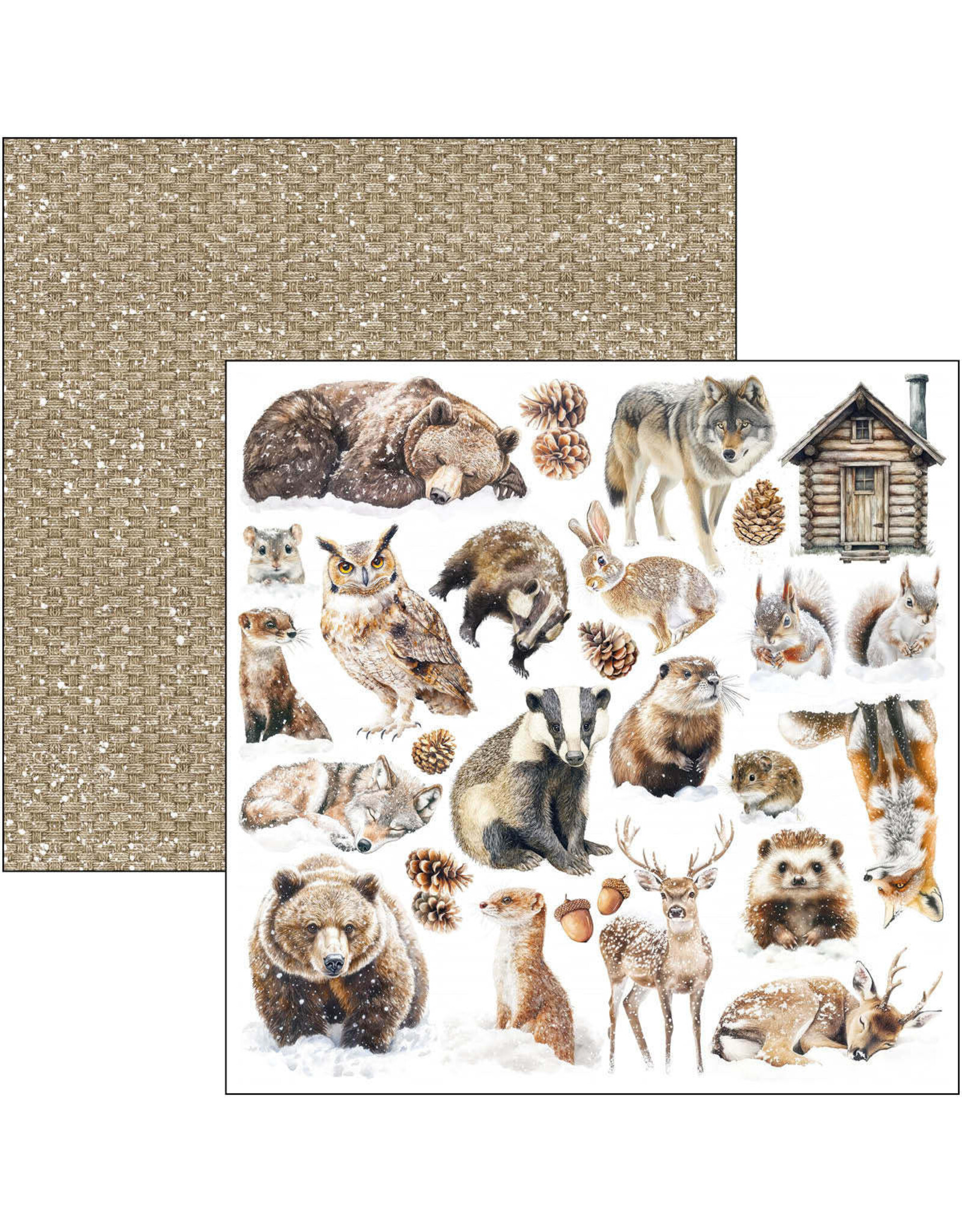 CIAO BELLA CIAO BELLA FOREST TALES 12x12 PATTERNS PAD 8 SHEETS