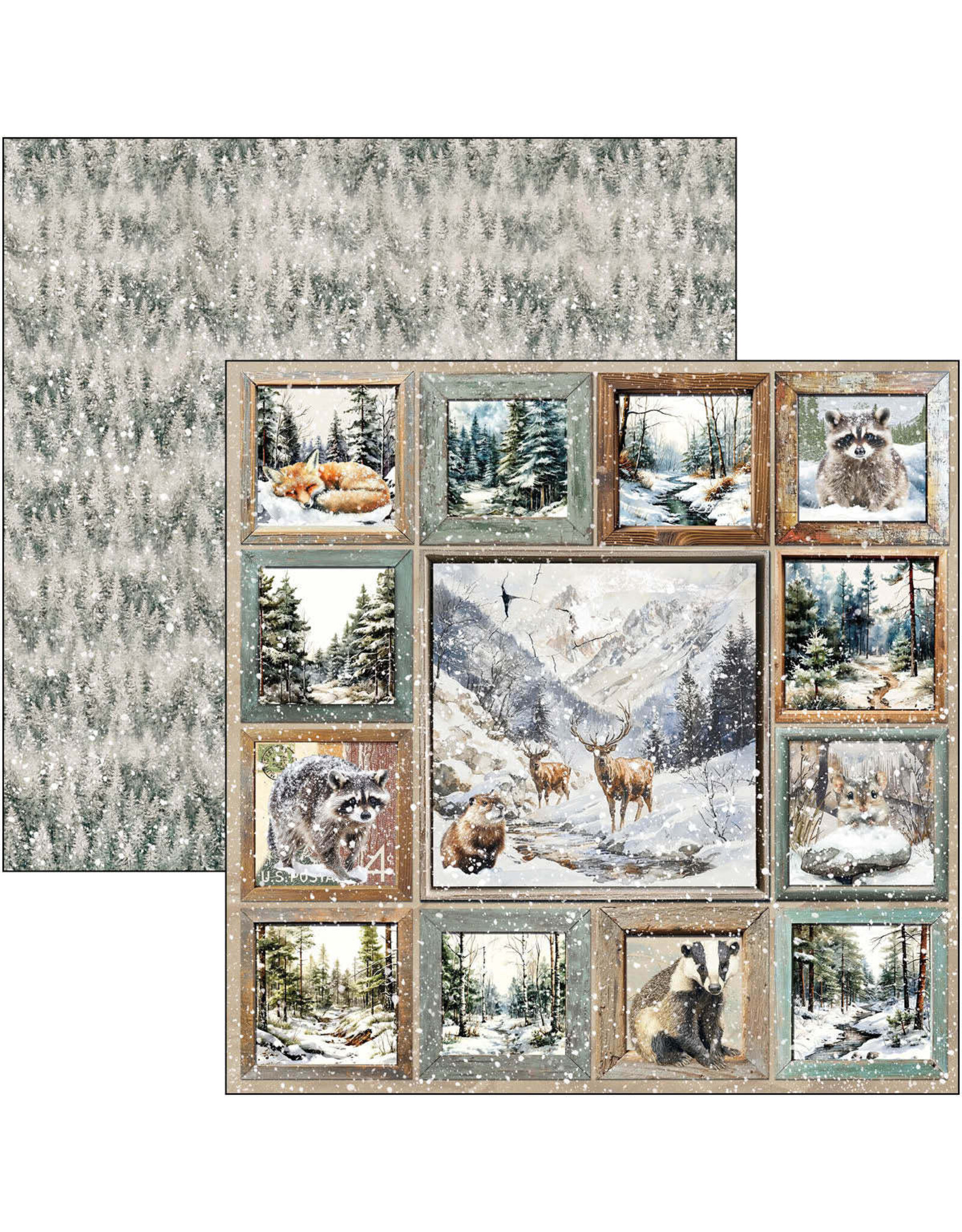 CIAO BELLA CIAO BELLA FOREST TALES 12x12 PATTERNS PAD 8 SHEETS