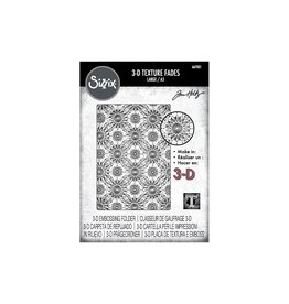 SIZZIX SIZZIX TIM HOLTZ 3D TEXTURE FADES KALEIDOSCOPE LARGE A5 EMBOSSING FOLDER