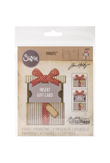 SIZZIX TIM HOLTZ THINLITS GIFT CARD PACKAGE DIE SET