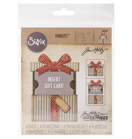 SIZZIX TIM HOLTZ THINLITS GIFT CARD PACKAGE DIE SET