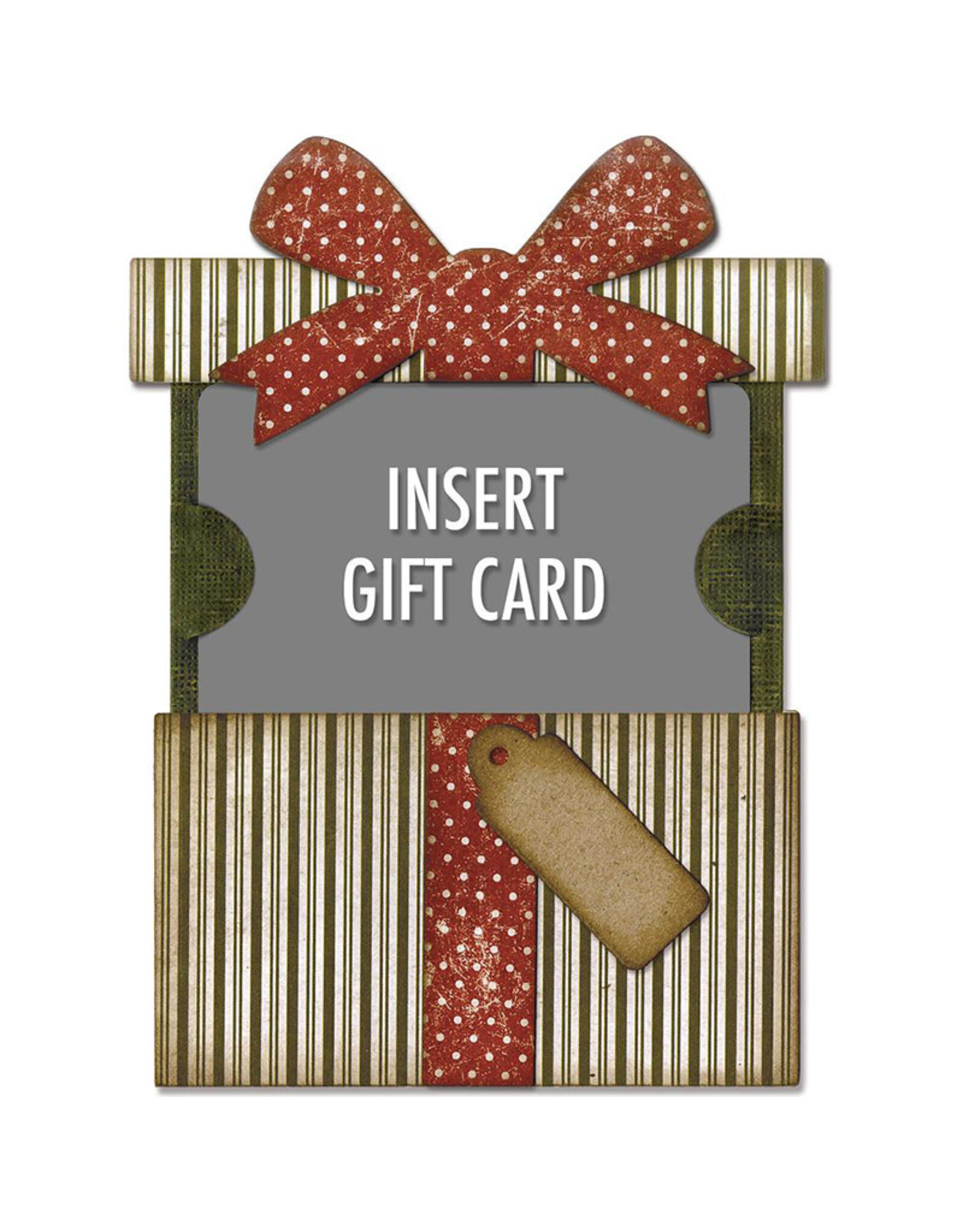 SIZZIX TIM HOLTZ THINLITS GIFT CARD PACKAGE DIE SET