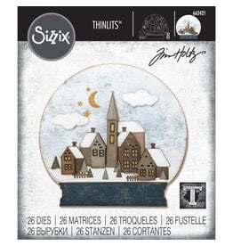 SIZZIX TIM HOLTZ THINLITS SNOWGLOBE #2 DIE SET