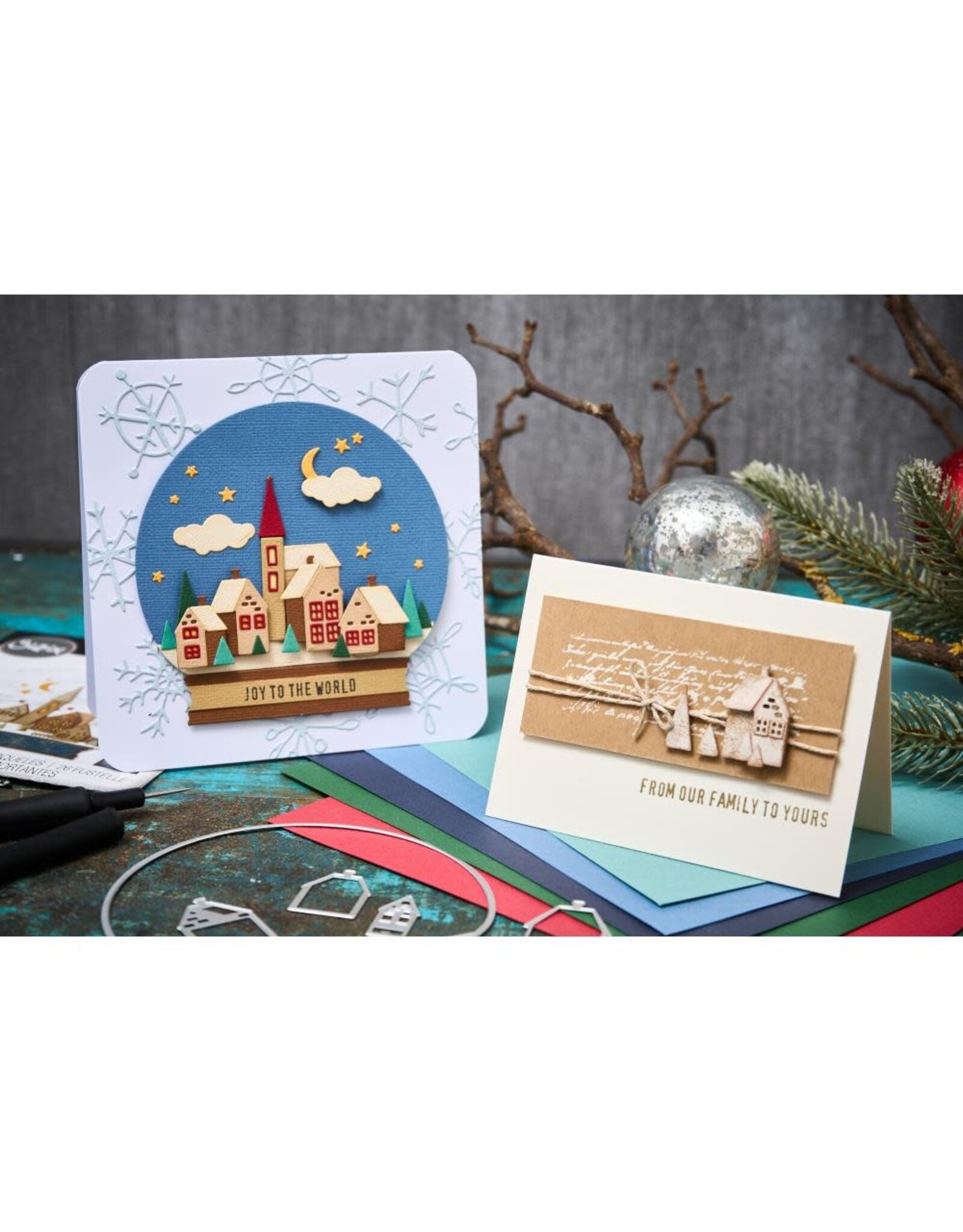 SIZZIX TIM HOLTZ THINLITS SNOWGLOBE #2 DIE SET