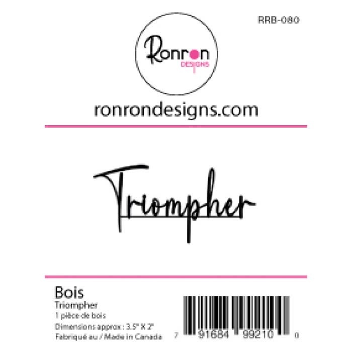 RONRON DESIGNS RONRON DESIGNS TRIOMPHER WOOD PIECE