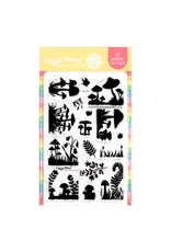 WAFFLE FLOWER WAFFLE FLOWER POSTAGE COLLAGE MUSH LOVE CLEAR STAMP SET