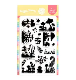 WAFFLE FLOWER WAFFLE FLOWER POSTAGE COLLAGE MUSH LOVE CLEAR STAMP SET