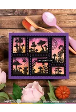 WAFFLE FLOWER WAFFLE FLOWER POSTAGE COLLAGE MUSH LOVE CLEAR STAMP SET