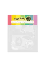 WAFFLE FLOWER WAFFLE FLOWER NESTING POSTAGE COLLAGE PARTY BEAR STENCIL SET