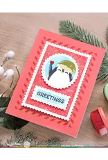 WAFFLE FLOWER WAFFLE FLOWER NESTING POSTAGE COLLAGE LET IT SNOW STENCIL SET