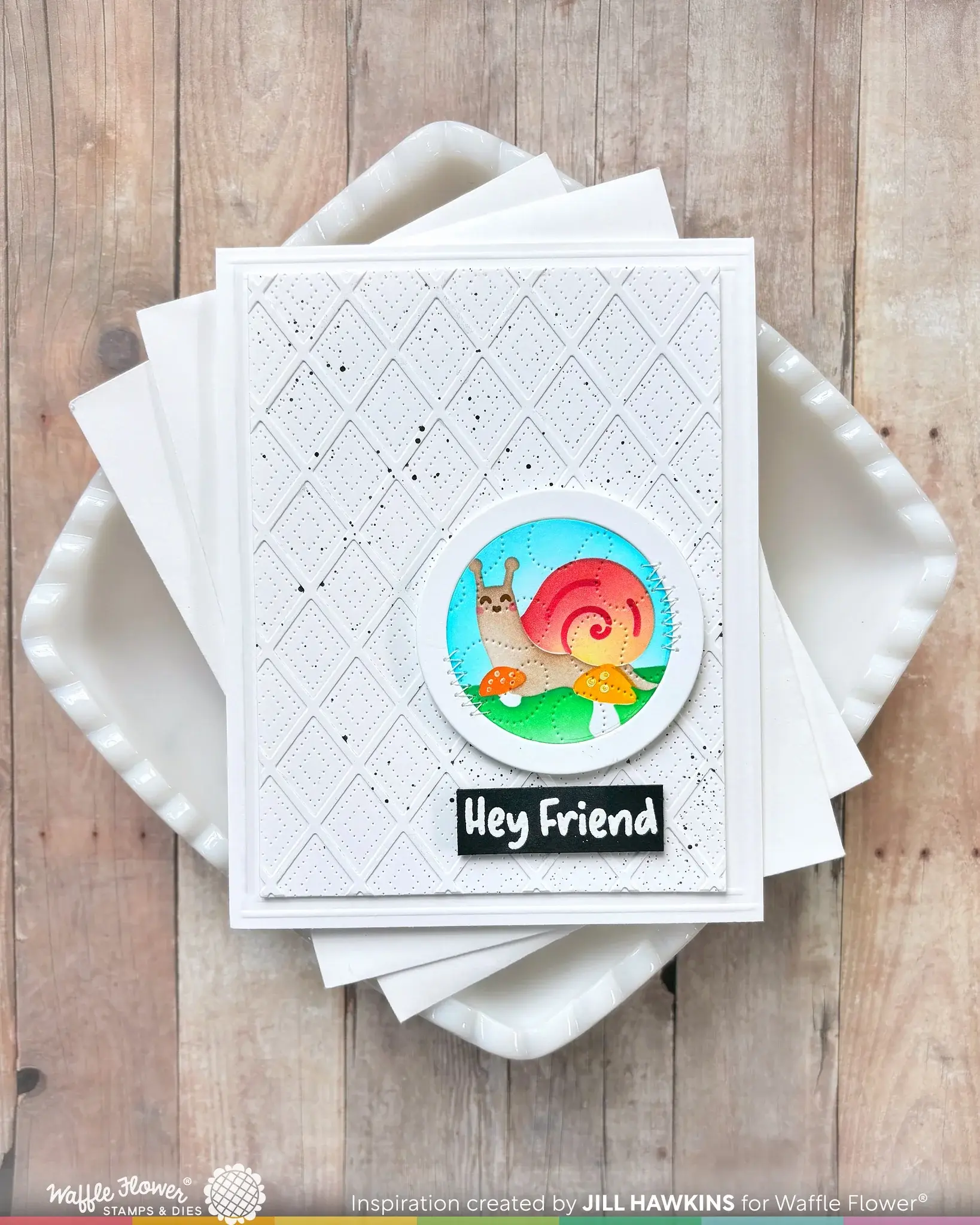 WAFFLE FLOWER WAFFLE FLOWER NESTING POSTAGE COLLAGE MUSH LOVE STENCIL SET