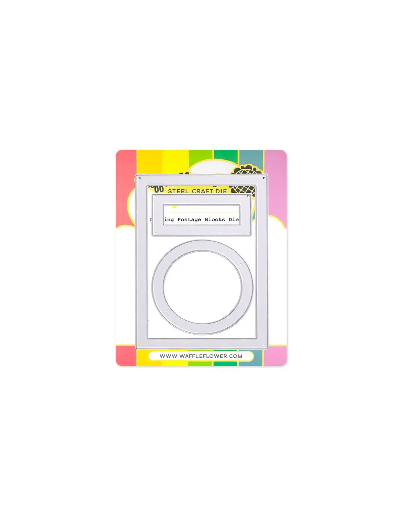 WAFFLE FLOWER WAFFLE FLOWER NESTING POSTAGE COLLAGE BLOCKS DIE SET