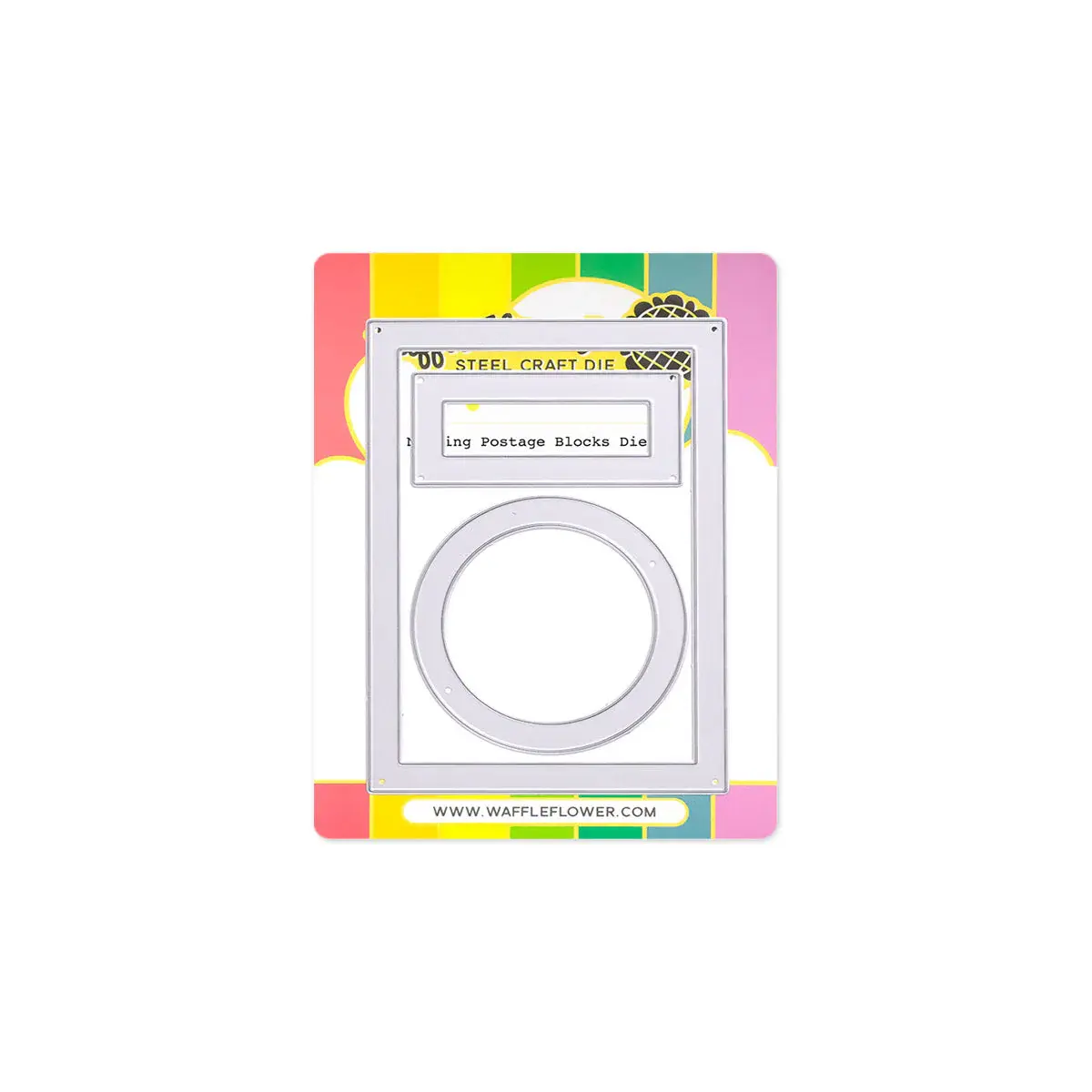 WAFFLE FLOWER WAFFLE FLOWER NESTING POSTAGE COLLAGE BLOCKS DIE SET