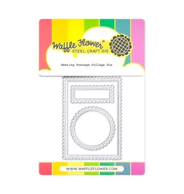 WAFFLE FLOWER WAFFLE FLOWER NESTING POSTAGE COLLAGE DIE SET