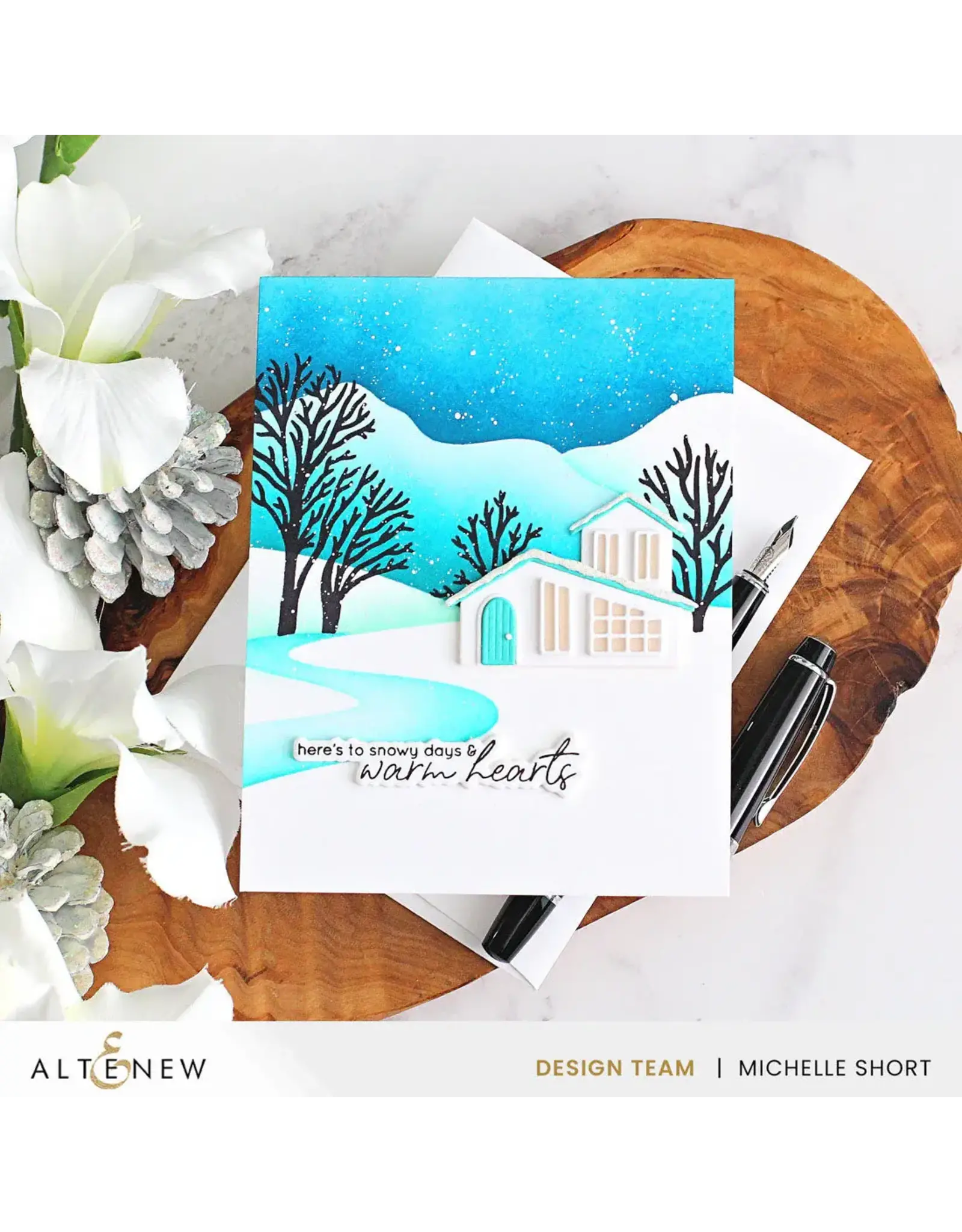 ALTENEW ALTENEW STENCIL ART: SERENE LANDSCAPES LAYERING STENCIL SET 6/PK