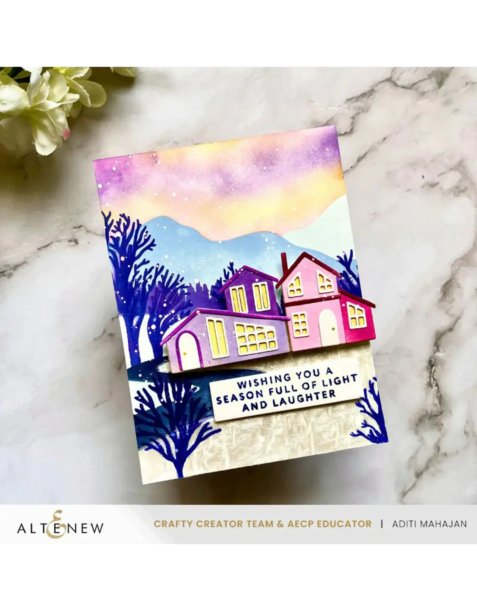 ALTENEW ALTENEW STENCIL ART: SERENE LANDSCAPES LAYERING STENCIL SET 6/PK