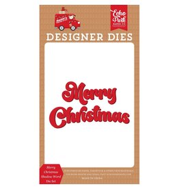 ECHO PARK PAPER ECHO PARK SANTA'S CHRISTMAS DELIVERY MERRY CHRISTMAS SHADOW WORD DIE