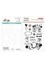 SPELLBINDERS SPELLBINDERS SIMPLE STORIES SAY CHEESE CLASSIC MOUSE CHRISTMAS CLEAR STAMP AND DIE BUNDLE