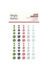 SIMPLE STORIES SIMPLE STORIES SAY CHEESE CLASSIC MOUSE CHRISTMAS GLITTER ENAMEL DOTS