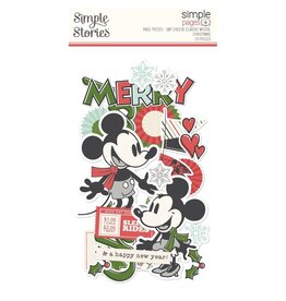 SIMPLE STORIES SIMPLE STORIES SIMPLE PAGES SAY CHEESE CLASSIC MOUSE CHRISTMAS PAGE PIECES 19/PK