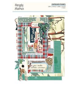 SIMPLE STORIES SIMPLE STORIES SIMPLE VINTAGE FLANNEL SEASON CHIPBOARD FRAMES 6/PK