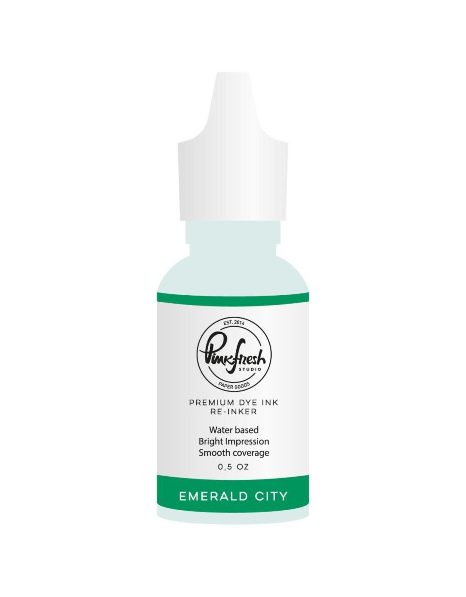 PINKFRESH PINKFRESH STUDIO EMERALD CITY PREMIUM DYE INK RE-INKER 0.5oz