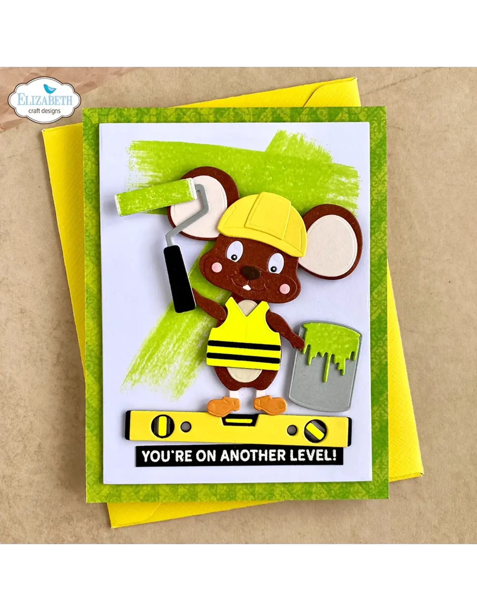 ELIZABETH CRAFT DESIGNS ELIZABETH CRAFT DESIGNS CUTE & WHIMSICAL LIVING IT UP BEST DAD SENTIMENTS CLEAR STAMP SET