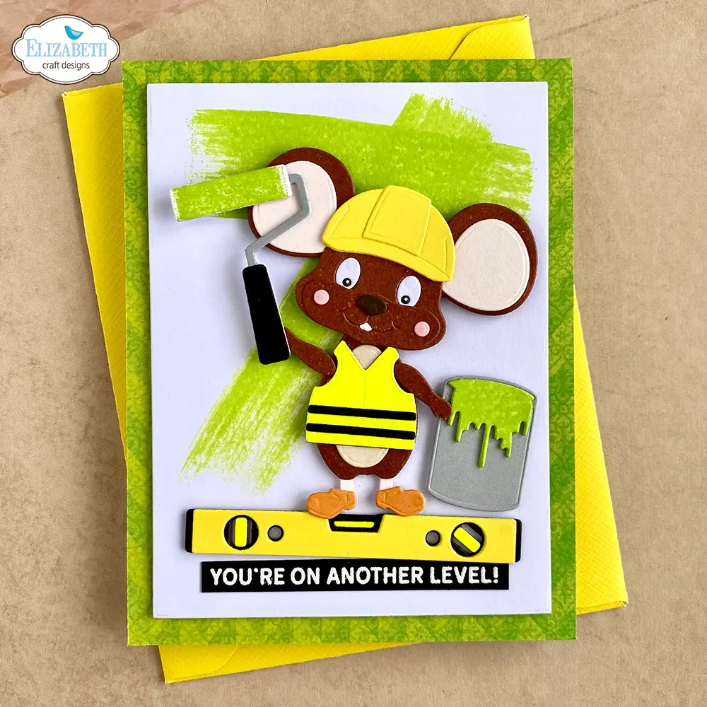 ELIZABETH CRAFT DESIGNS ELIZABETH CRAFT DESIGNS CUTE & WHIMSICAL LIVING IT UP BEST DAD SENTIMENTS CLEAR STAMP SET