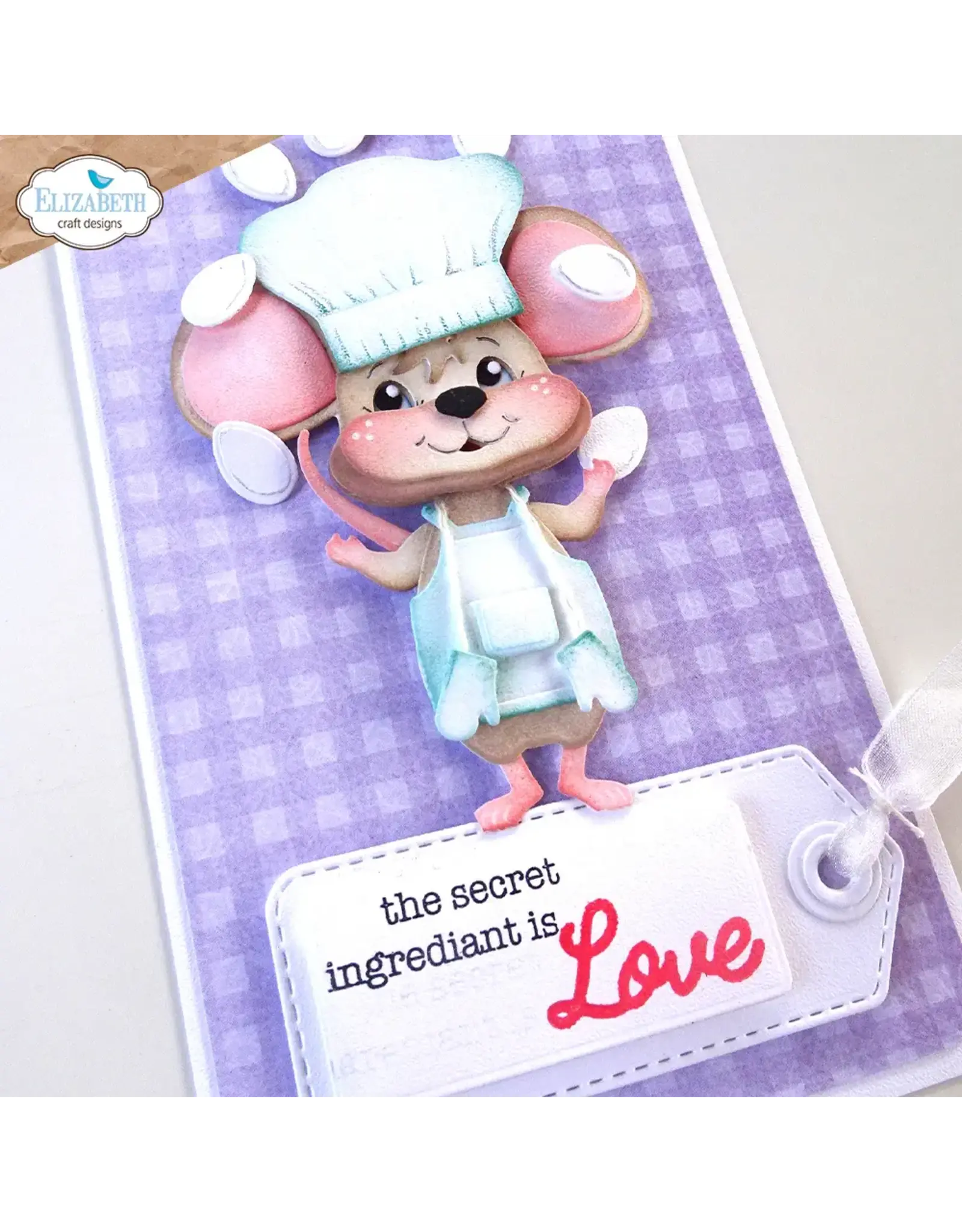 ELIZABETH CRAFT DESIGNS ELIZABETH CRAFT DESIGNS CUTE & WHIMSICAL LIVING IT UP IN THE KITCHEN SENTIMENTS CLEAR STAMP SET