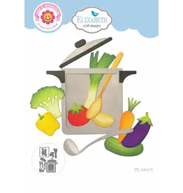 ELIZABETH CRAFT DESIGNS ELIZABETH CRAFT DESIGNS CUTE & WHIMSICAL LIVING IT UP COOKING POT DIE SET