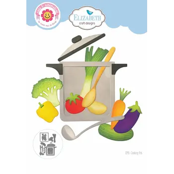 ELIZABETH CRAFT DESIGNS ELIZABETH CRAFT DESIGNS CUTE & WHIMSICAL LIVING IT UP COOKING POT DIE SET